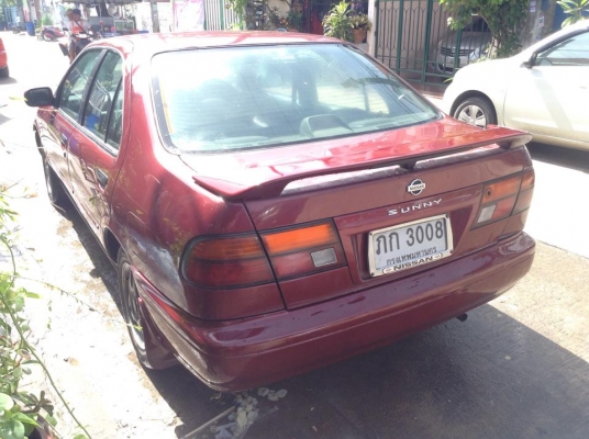 ขายครับ NISSAN SUNNY B14 1.6 SUPER SALOON ปี 99 แก๊ส+น้ำมัน ใช้ได้ 2ระ บบ ครบบ ตัวท๊อป ออโต้ (ABS) กุญแจรีโมท ไฟฟ้าทั้งคัน สีน่ารัก ภายใน ก็น่ารักภายในเบาะหนังเดิมๆ เครื่องแห้งๆ ควันไม่ไหล เกียรดี เครื่องเงียบๆ ช่วงล่างนิ่งๆ แม๊ก ยาง ดี มาลองขับไม่อยากบรร ขายครับ NISSAN SUNNY B14 1.6 SUPER SALOON ปี 99 แก๊ส+น้ำมัน ใช้ได้ 2ระ บบ ครบบ ตัวท๊อป ออโต้ (ABS) กุญแจรีโมท ไฟฟ้าทั้งคัน สีน่ารัก ภายใน ก็น่ารักภายในเบาะหนังเดิมๆ เครื่องแห้งๆ ควันไม่ไหล เกียรดี เครื่องเงียบๆ ช่วงล่างนิ่งๆ แม๊ก ยาง ดี มาลองขับไม่อยากบรร