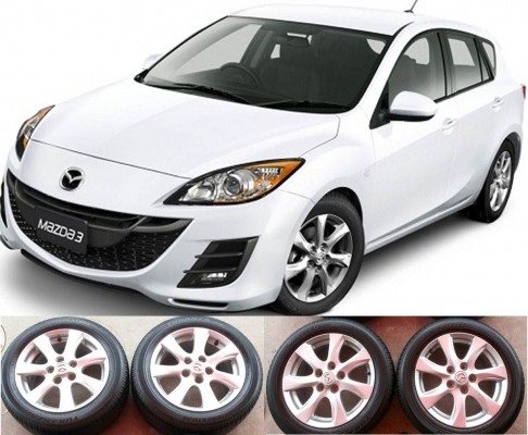 ล้อ Mazda3ขอบ16 พร้อมยาง Bridgestone 205-55R16 ปี 12 ล้อ Mazda3ขอบ16 พร้อมยาง Bridgestone 205-55R16 ปี 12