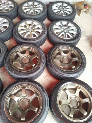 ล้อ Mazda3ขอบ16 พร้อมยาง Bridgestone 205-55R16 ปี 12 ล้อ Mazda3ขอบ16 พร้อมยาง Bridgestone 205-55R16 ปี 12