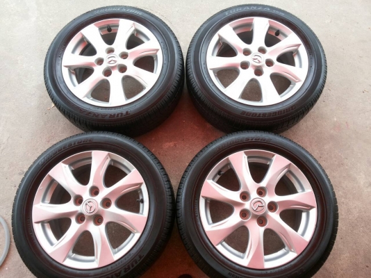 ล้อ Mazda3ขอบ16 พร้อมยาง Bridgestone 205-55R16 ปี 12 ล้อ Mazda3ขอบ16 พร้อมยาง Bridgestone 205-55R16 ปี 12