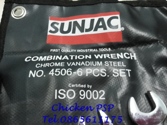 ประแจแหวนข้างปากตาย SUNJAC ชุดเล็ก 6 ตัว/ชุด Made in JAPAN ประแจแหวนข้างปากตาย SUNJAC ชุดเล็ก 6 ตัว/ชุด Made in JAPAN