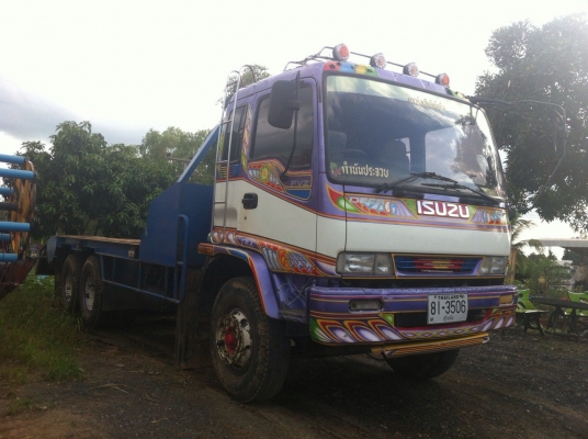 ISUZU DECA 195 Hp รถห้างแท้ 2 เพลา เกียร์ ZF กระบะบรรทุกแบคโฮ(ทีมงานรถคุณภาพ)