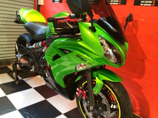 T&amp;T BIKE RAMA2ขายKAWASAKI NINJA650 ปี2012 ABS แต่งเทพ รถมือเดียวป้ายแดง ประกันชั้น1ราคาเพียง 189000
