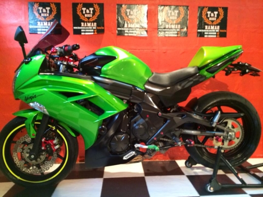 T&amp;T BIKE RAMA2ขายKAWASAKI NINJA650 ปี2012 ABS แต่งเทพ รถมือเดียวป้ายแดง ประกันชั้น1ราคาเพียง 189000