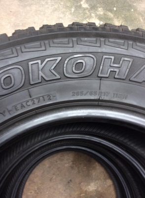 ขายยาง YOKOHAMA GEOLANDAR 265-65-17 ปี12 ดอกเหมือนไหม่ 3เส้นครับ ถูกๆ