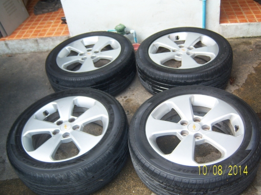 แม็กเชฟขอบ 17 5รู114  พร้อมยาง 215 55 17 ปี 12