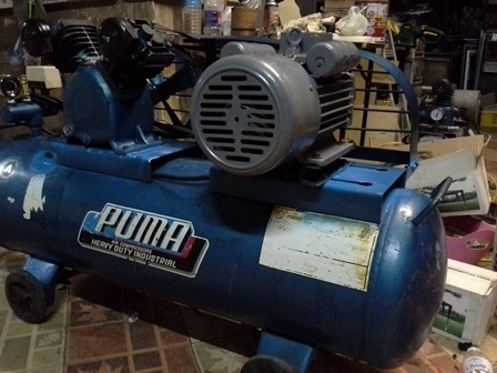 ขายปั๊มลมpuma 2แรง PP22 ถัง148ลิตร
