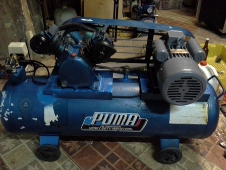 ขายปั๊มลมpuma 2แรง PP22 ถัง148ลิตร