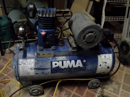 ขายปั๊มลมpuma 2แรง PP22 ถัง148ลิตร