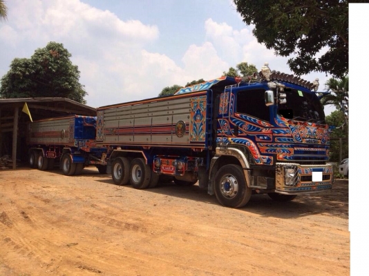 ขาย ดาวน์ ISUZU DECA FXZ CNG ปี 57 พ่วงแม่ลูกปี 57 กะบะมิเนียมชุดใหญ่ อู่ ST นครปฐม  ราคาต่อรองได้