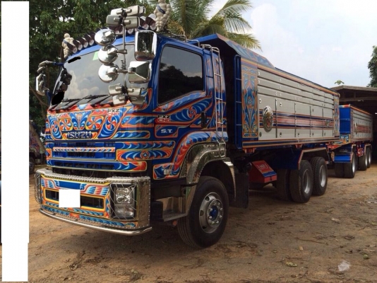 ขาย ดาวน์ ISUZU DECA FXZ CNG ปี 57 พ่วงแม่ลูกปี 57 กะบะมิเนียมชุดใหญ่ อู่ ST นครปฐม  ราคาต่อรองได้