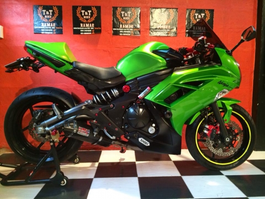 T&amp;T BIKE RAMA2ขายKAWASAKI NINJA650 ปี2012 ABS แต่งเทพ รถมือเดียวป้ายแดง ประกันชั้น1ราคาเพียง 189000