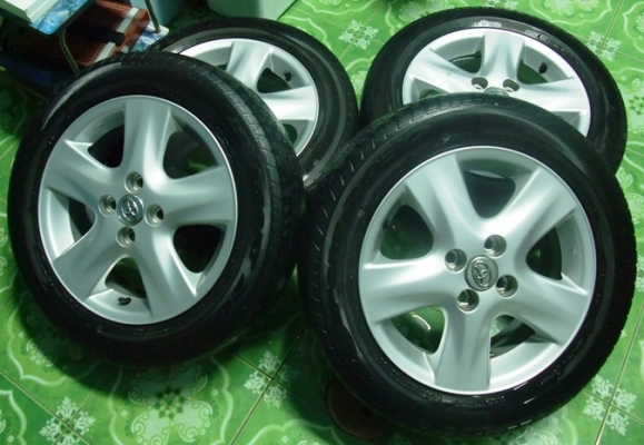 Max Vios Yaris ขอบ15 4รู100 พร้อมยาง Dunlop
