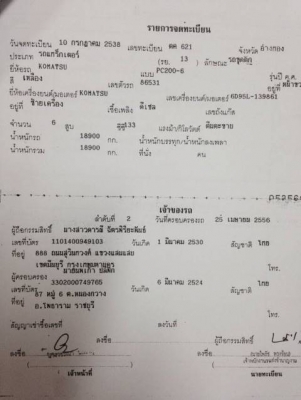 Komatsu pc200-6 รถสภาพสวย พร้อมใช้งาน เครื่องดี ปัมแรง เอกสารเล่มทะเบียน ราคาต่อรองได้ โทร.087-2976734