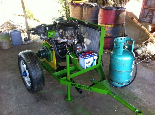 ขายเครื่องสูบน้ำใช้แก๊ส LPG 100\%ราคา 32000