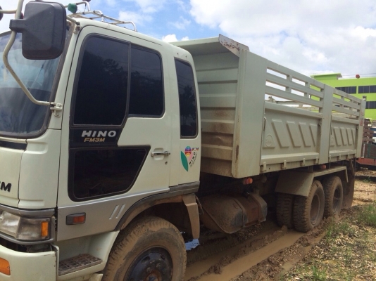 ขายรถพ่วงสิบล้อดัมพ์ HINO 3M เครื่อง P11C-320 แรง กระบดัมพ์สามมิตรแม่ลูก ลูก 2 เพลา