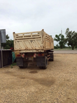 ขายรถพ่วงสิบล้อดัมพ์ HINO 3M เครื่อง P11C-320 แรง กระบดัมพ์สามมิตรแม่ลูก ลูก 2 เพลา