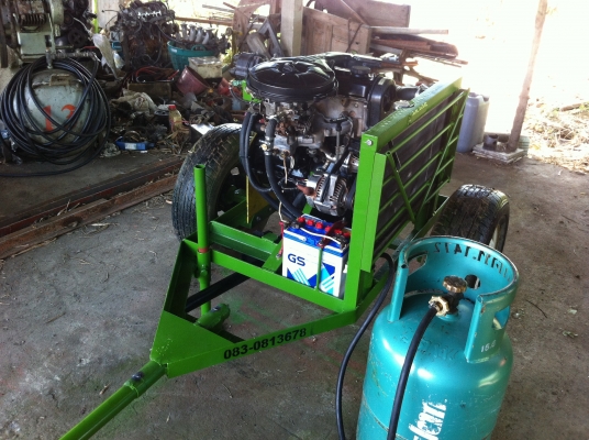 ขายเครื่องสูบน้ำใช้แก๊ส LPG 100\%ราคา 32000