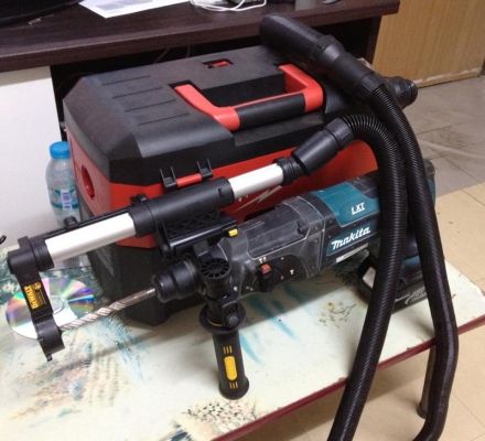 หัวดูดฝุ่นเวลาเจาะ DeWALT สำหรับใส่สว่านกระแทกได้ทุกรุ่น