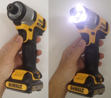 ชุดสว่านไร้สาย,สว่านไขควง,เลื่อยชักและไฟฉาย DeWALT12โวลท์พร้อมแท่นชาร์จแบ็ตลิเทียม2ก้อนและกระเป๋า