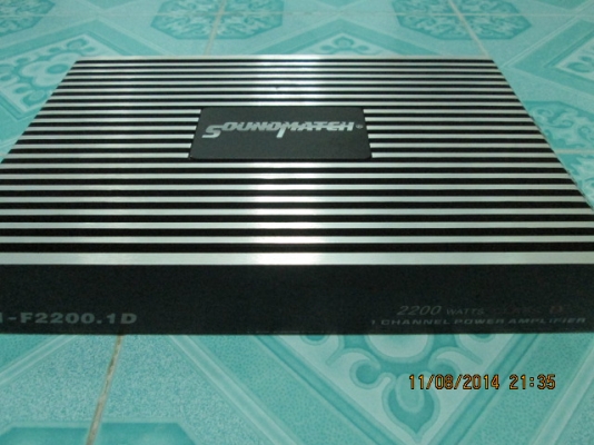 แอมป์คลาสดีsoundmatch มือสองสภาพนางฟ้า(ค่ายโอเวอร์แมท) ไม่เคยเปิดฝา ขับซับ10&quot;-12&quot;หล่อสเปคไม่โหดสบาย ขาย 2850 บาท