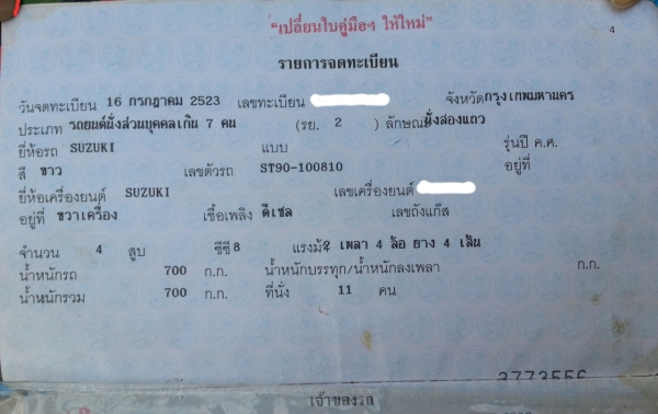 ขายกะป้อ SUZUKI st90 ป้ายขาว ทะเบียนแท้