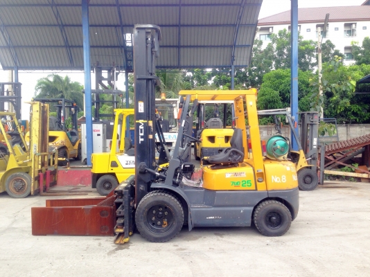 -:-*&bull;*ข า ย ร ถ ย ก เ ก่ า น อ ก*&bull;*-:-TCM FG25N5 เสาสูง4.30เมตร งาหนีบตรง เบนซิล+แก็ส สนใจติดต่อ083-062-0223