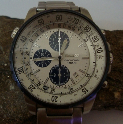 นาฬิกา SEIKO Chronograph พร้อมกล่องใบ คู่มือ