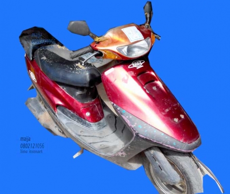 ขายรถป๊อบ HONDA TACT สีเลือดหมู สภาพพร้อมใช้ เครื่องดี ถูก 6500