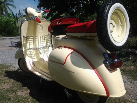 ขาย vespa 64 อินเดีย no book สีคลีมสวยๆ เครื่องทำใหม่รถประกอบเสร็จใหม่ๆ ราคา 48500 บาท รถอยู่ชัยนาท เอกสาร อินวอย