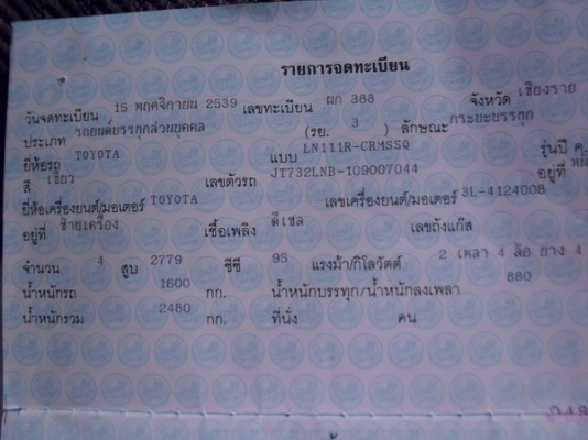 ขาย TOYOTA LN 111 SR5 2.8 รุ่นนำเข้าแท้ๆ สวยๆ สมบูรณ์มาก ขาย TOYOTA LN 111 SR5 2.8 รุ่นนำเข้าแท้ๆ สวยๆ สมบูรณ์มาก
