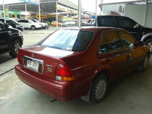 ซืิตี้ 98 สีแดง ออโต้ นถมือเดียว บางเดิม