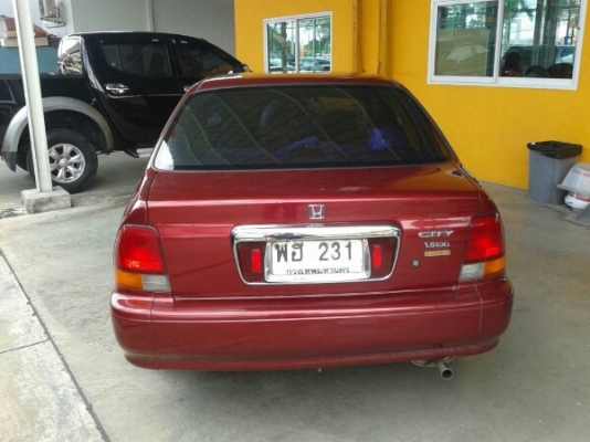 ซืิตี้ 98 สีแดง ออโต้ นถมือเดียว บางเดิม