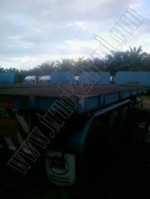 หางพ่วงเทเลอร์12ล้อ 3เพลา ของบริษัทสามมิตร ปี52