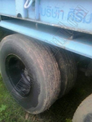 หางพ่วงเทเลอร์12ล้อ 3เพลา ของบริษัทสามมิตร ปี52