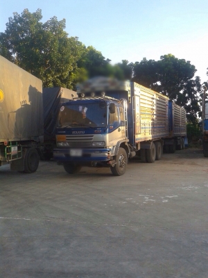 ขายรถบรรทุกพ่วงสิบล้อดัมพ์ ISUZU เครื่อง 320 แรง ปลายปี 49 กระบะเหล็กอู่ ช.เจริญ ลูก 3 เพลาแท้