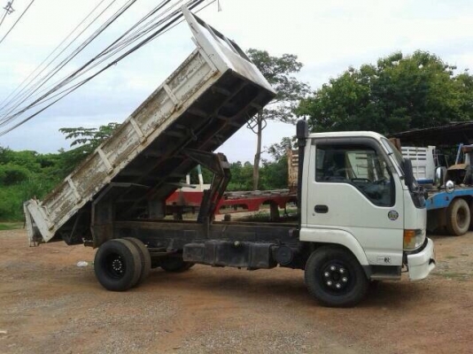Isuzu NPR หัวไฟฟ้า เครื่อง 115 แรง กระบะดัมพ์ 4.20 เมตร ทะเบียนพร้อม