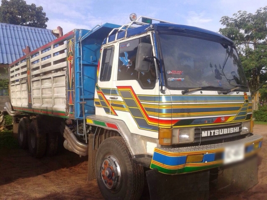 ขายรถบรรทุกสิบล้อดัมพ์ MITSUBISHI  เครื่อง 6D16 turbo-220 แรง 10 เกียร์ เบรคใหญ่ มีระบบลากพ่วง ทะเบียนพร้อม