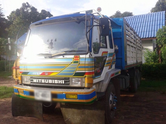 ขายรถบรรทุกสิบล้อดัมพ์ MITSUBISHI  เครื่อง 6D16 turbo-220 แรง 10 เกียร์ เบรคใหญ่ มีระบบลากพ่วง ทะเบียนพร้อม