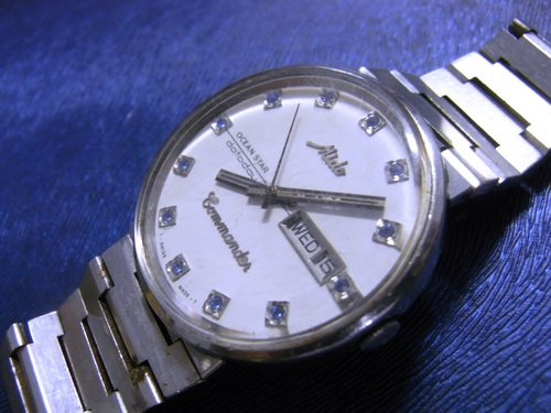 มิโด้ คอมมานเดอร์ ออโต้ หลักพลอยน้ำเงิน สวิสเมด มือสอง