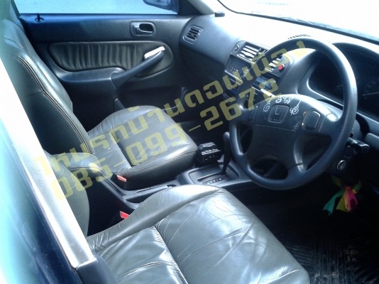 รถเก๋ง .HONDA  CIVIC  ปี2000 ราคา 160,000 บ.แก๊ส เบาะหนัง