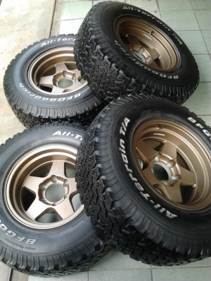 ล้อ Lenso ออฟ-25 + BF All 265/75/16 ปี10 สวยๆ 1ชุด