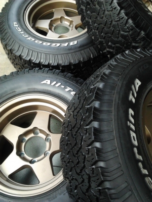 ล้อ Lenso ออฟ-25 + BF All 265/75/16 ปี10 สวยๆ 1ชุด