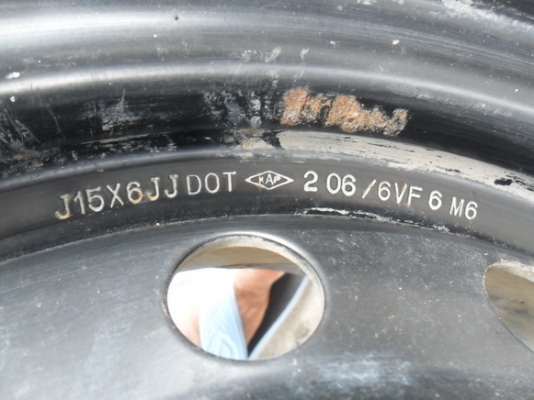 กะทะเหล็ก 5 รู 114 ขอบ 15 สภาพดี