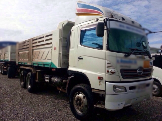 ขายรถพ่วงสิบล้อดัมพ์ HINO เครื่อง 380 แรง ปี 54 กระบะดัมพ์สามมิตร ลูก 3 เพลาแท้ ยาว 6.50 เมตร รถสวยพร้อมใช้งาน