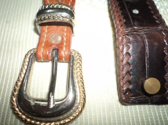 เข็มขัดหนังจระเข้และหนังวัวแท้