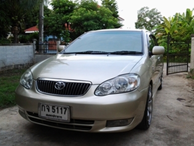 ขายรถบ้านเจ้าของขายเองTOYOTA ALTIS 1.8 Eขาย210000บ.