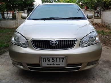 ขายรถบ้านเจ้าของขายเองTOYOTA ALTIS 1.8 Eขาย210000บ.