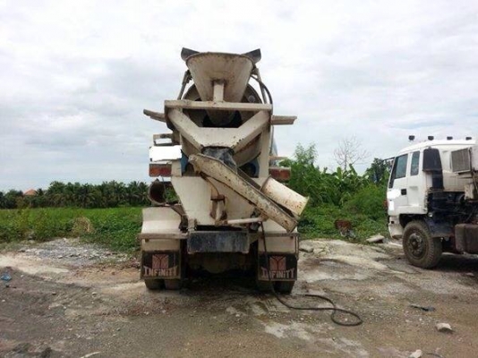 ขายรถโม่ปูน 3 คัน คันละ 700,000 บาท ขนาด 6 คิว ISUZU ประกอบนอกเครื่อง 275 เเรง โทร 087-9666599 คุณหนาม