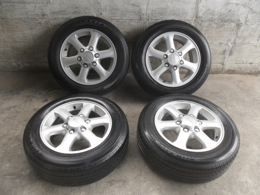 ล้อแม็ก 16นิ้ว 6รู อีซูซุ พร้อมยาง สวยๆ 4 ล้อ ราคา 6900 บาท